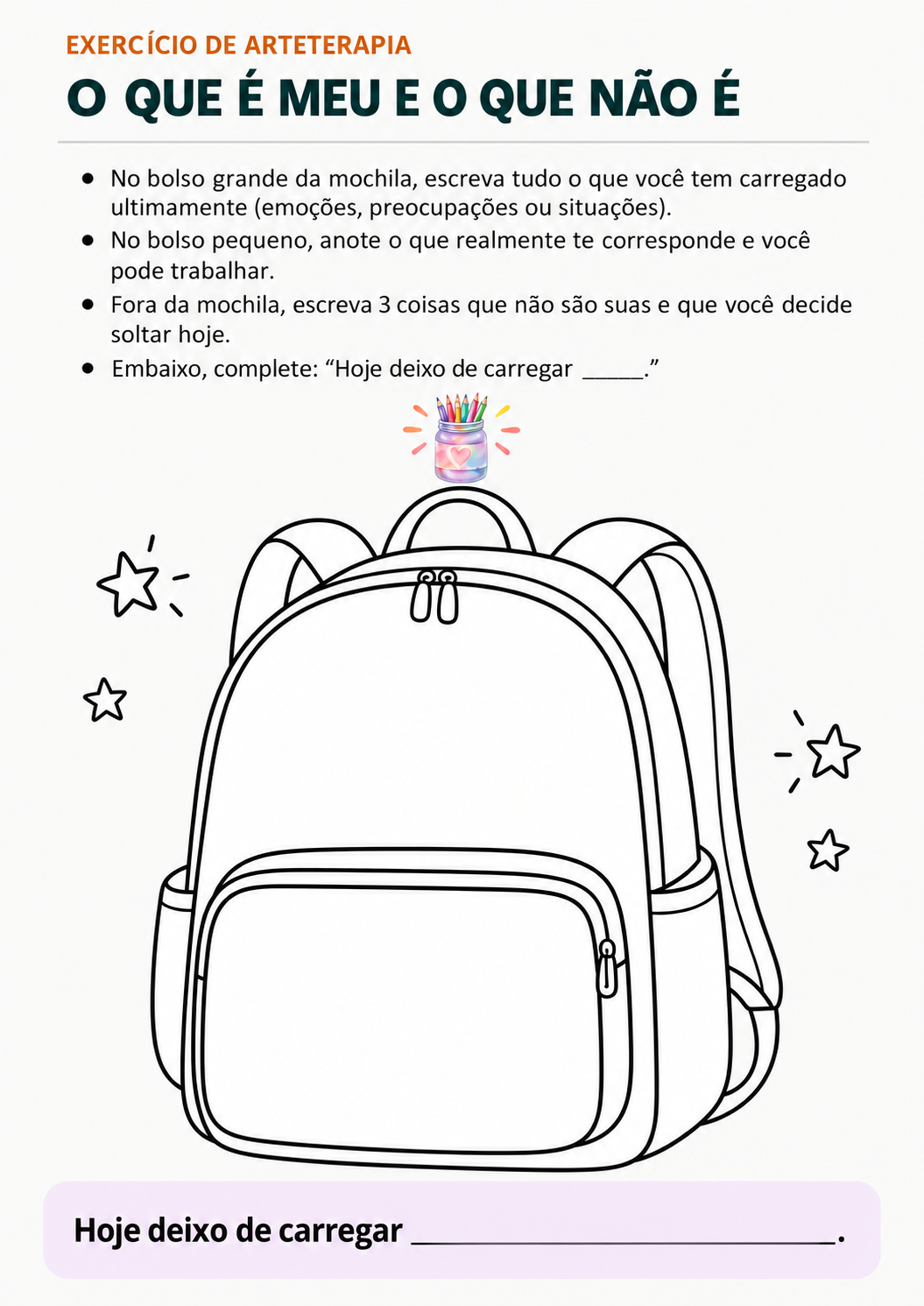 Atividade O que é meu e o que não é